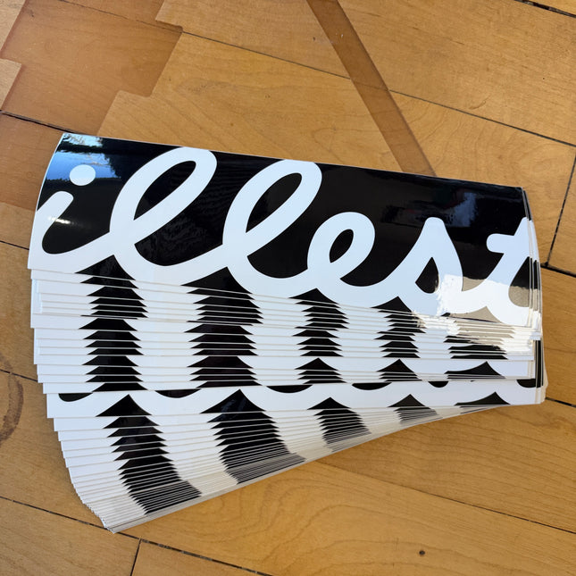 ILLEST OG CURSIVE LOGO BUMPER STICKER