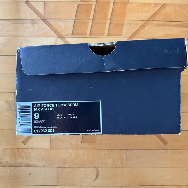 Nike Air Force 1 Low Supreme Max Air CB "Barkley" - Black/Black