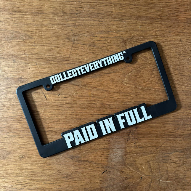 PAID IN FULL Plate Frame